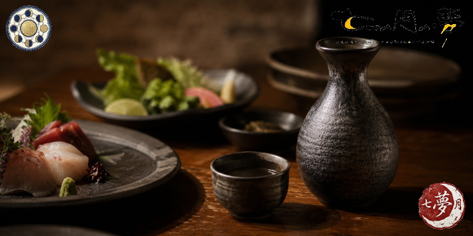 料理との相性を考え厳選した日本酒や焼酎を楽しめる七つの月の夢の飲み物へのこだわり