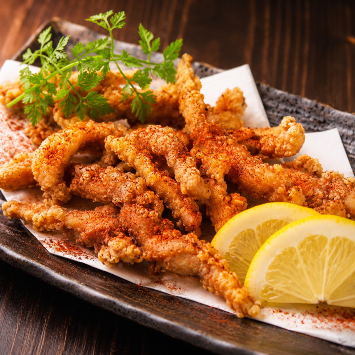 鶏せせりのピリ辛揚げ