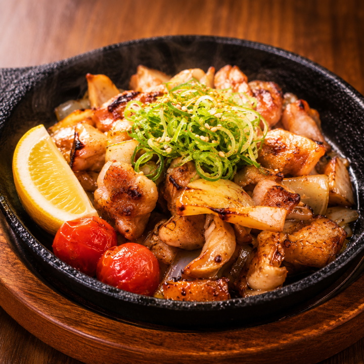 国産 豚ウルテ(のど軟骨)の鉄板焼き