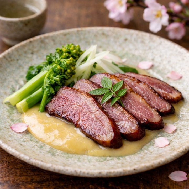 薫製キャメルベーコン ～春酢味噌仕立て～