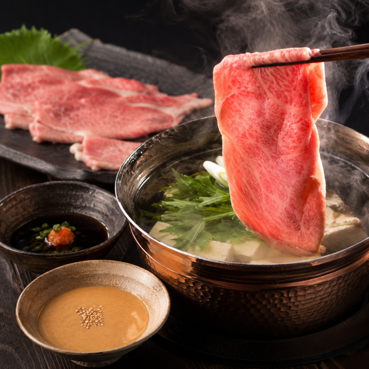 熊野牛サーロインのしゃぶしゃぶ仕立て