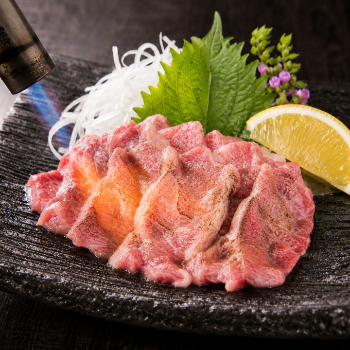 天然馬刺し炙り –バラウス(チョウチン)-