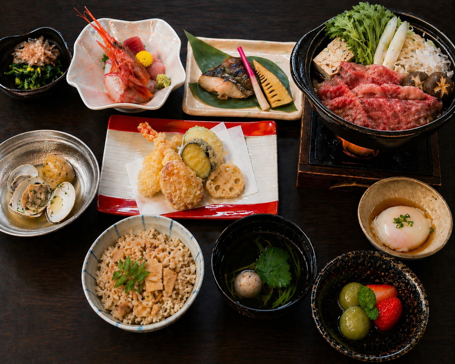 会席・懐石メニュー｜七つの月の夢-和歌山の新和食料理・創作居酒屋