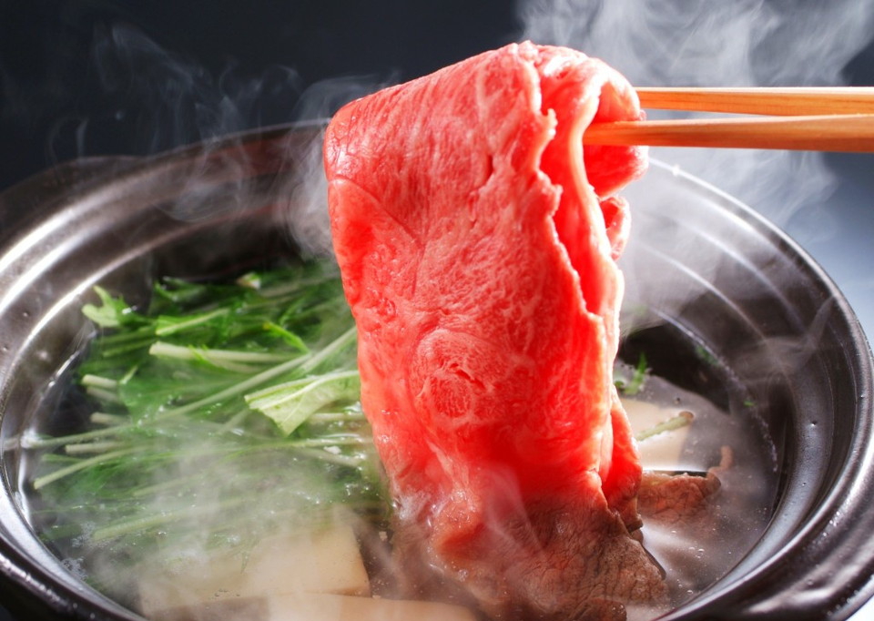 熊野牛サーロインのしゃぶしゃぶ仕立て