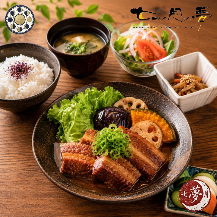 豚の角煮定食