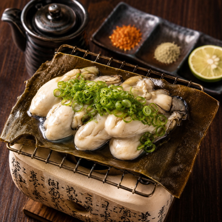 牡蠣の昆布焼き